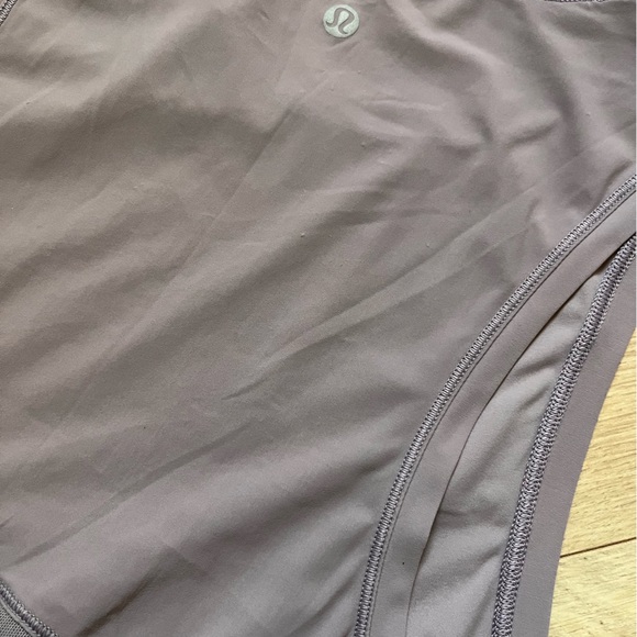 Dusty Dawn Lululemon Ace back slit tie tank top Mauve Violet crewneck sleeveless - Picture 10 of 13